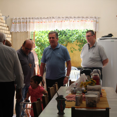 Visita do Casante da Família Calabriana ao Abrigo João Paulo II